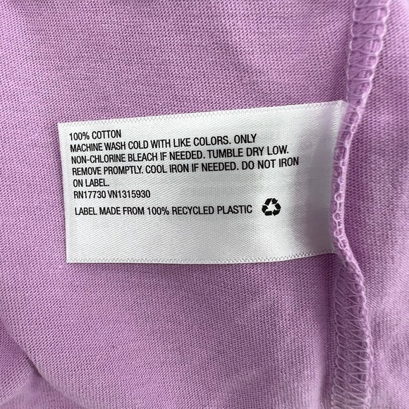 NWT Wild Fable Purple Crop Long Sleeve T-Shirt Size L Women’s - Picture 4 of 7